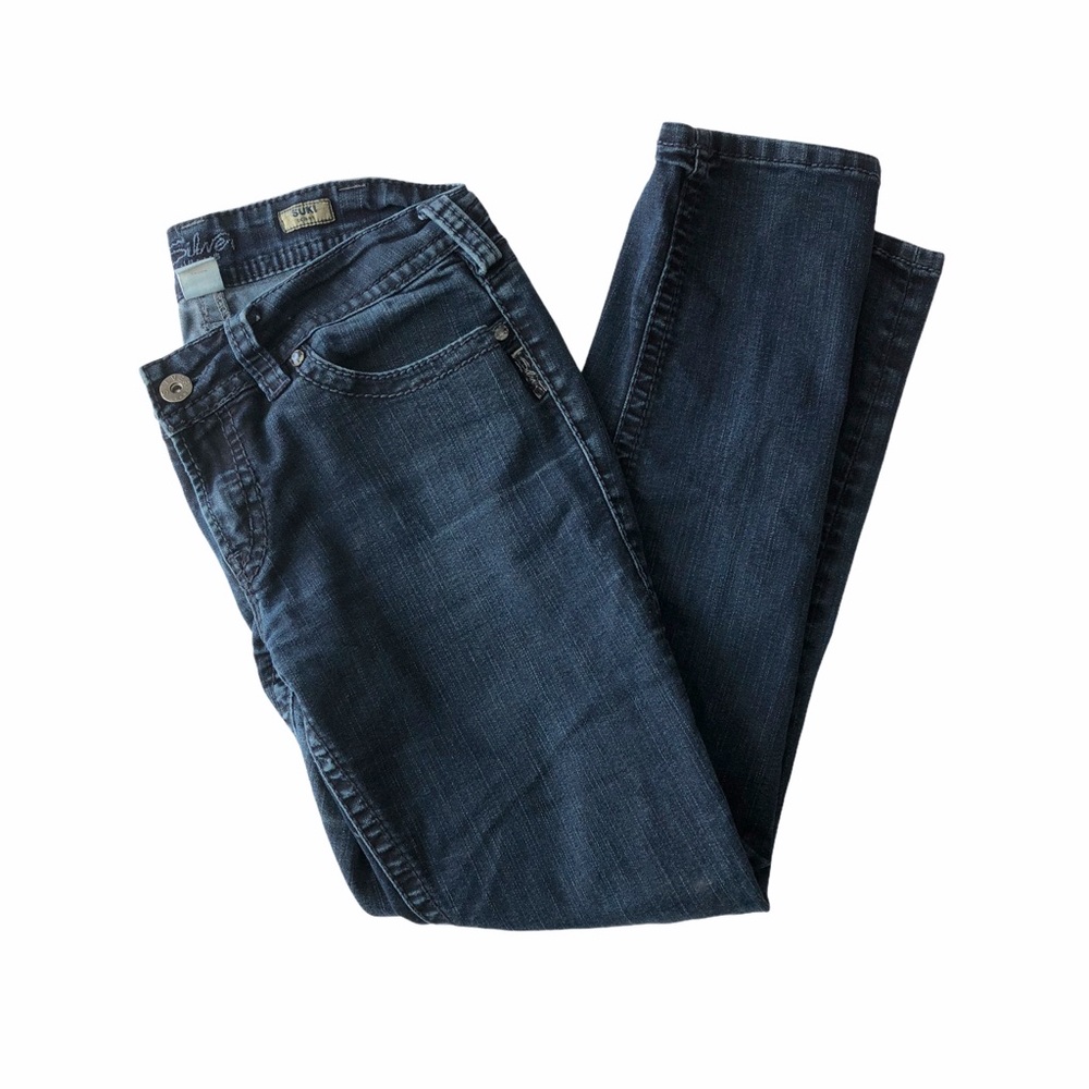 Silver Jeans Suki Skinny Dark Wash Blue 32x31
